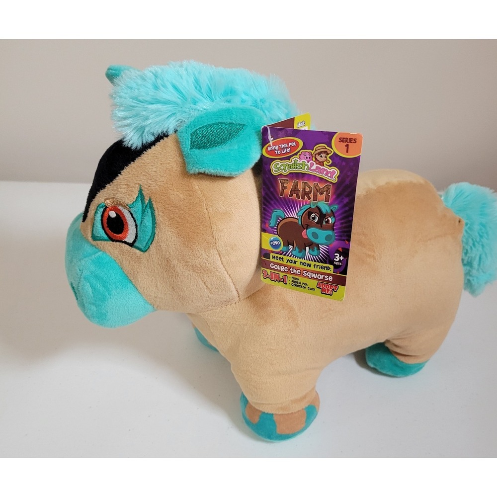 Horse Sqwishland Farm Gouge The Sqworse Plush New NWT Stuffed‎ Animal 0454